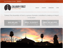 Tablet Screenshot of calvaryfirst.net